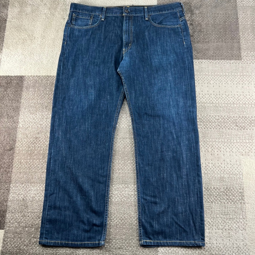 Y2K Levis 569 Loose Straight Leg Jeans Dark Wash Denim Mens 38x30 Blue Baggy